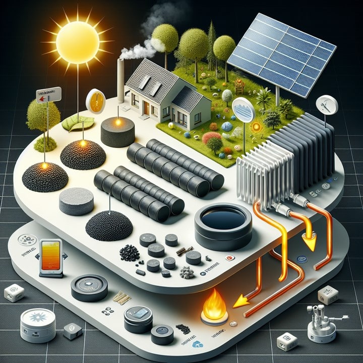 Erneuerbare Energien, Alternativen durch Pellets, Solaranlage sowie der Nutzung von Wärme als Energie für die Heizung, Vorteile und Nachteile.